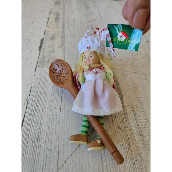 Vintage Kurt Adler Baker jointed girl fairy cookie ornament Xmas tree - Picture 1 of 7
